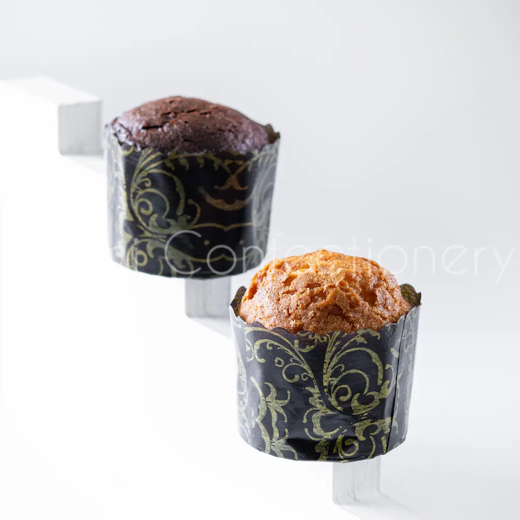 کیک مافین وانیلی و شکلاتی(بسته ۴ عددی)
